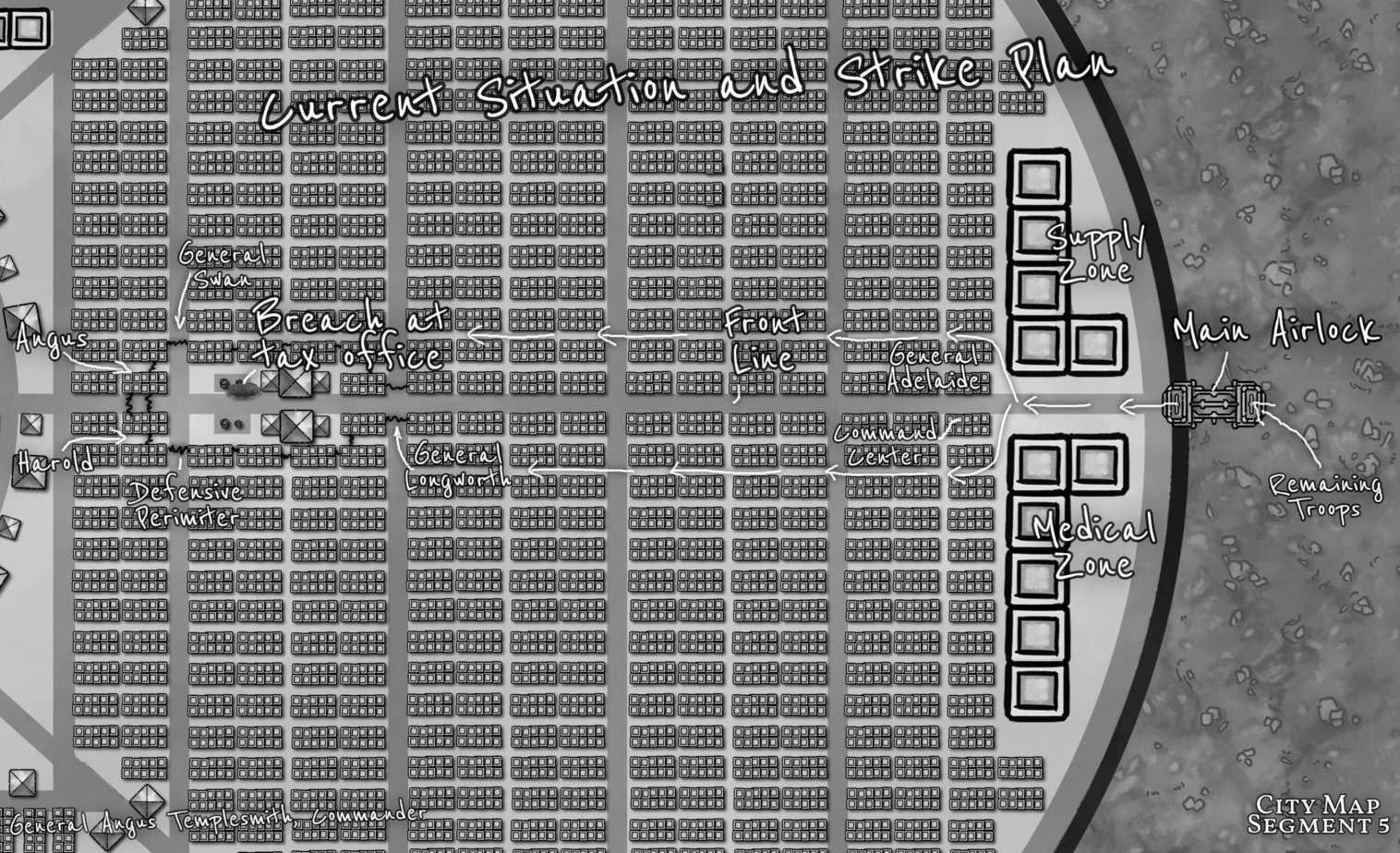 Mars City Battle Plan